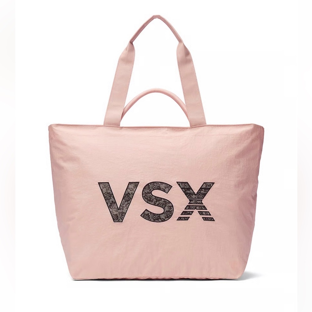 VSX Blush Pink Tote with Black Logo